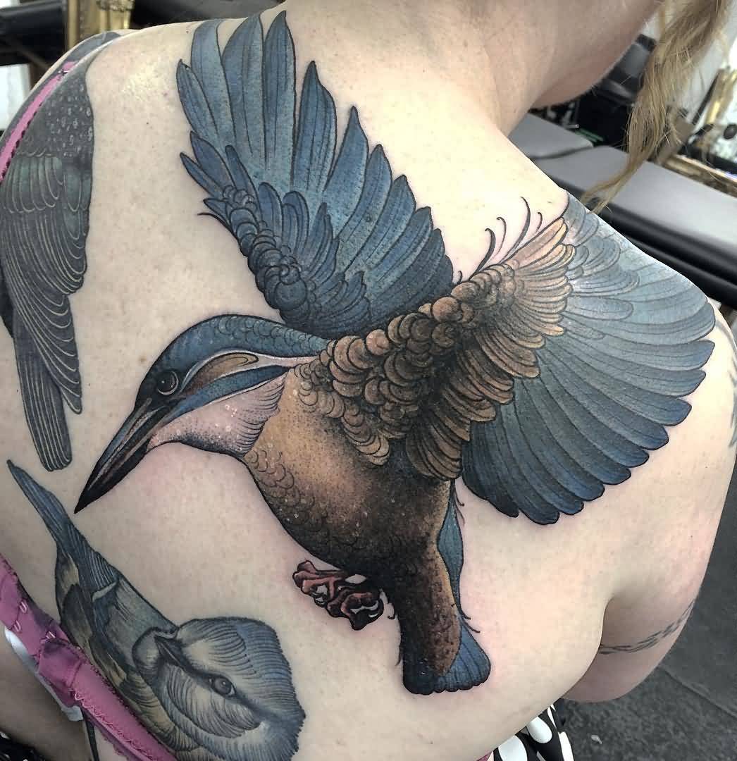 kingfisher tattoo by doristattoo on DeviantArt